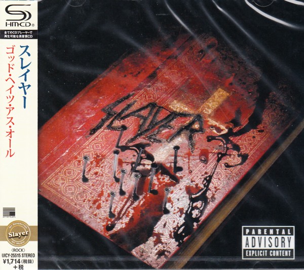 Slayer GOD HATES US ALL サイン入りCD SLAYER - GOD HATES US ALL (1 SHM-CD) - WYDANIE JAPOŃSKIE
