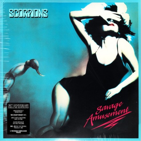 SCORPIONS - SAVAGE AMUSEMENT : 50TH ANNIVERSARY DELUXE EDITION (1LP+CD) - 180 GRAM PRESSING