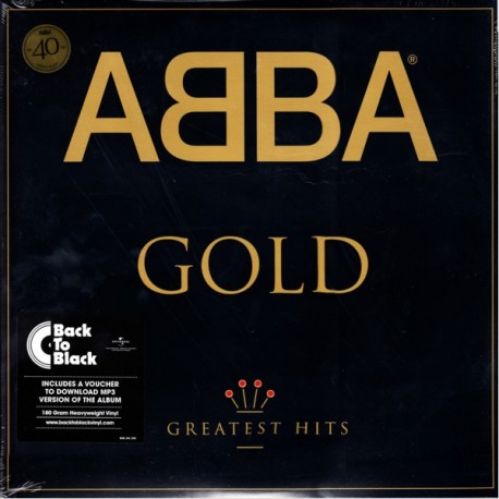 ABBA - GOLD -GREATEST HITS (2LP) - 40TH ANNIVERSARY EDITION -180 GRAM PRESSING