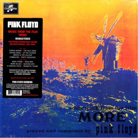 PINK FLOYD - MUSIC FROM THE FILM "MORE" (1LP) - REMASTERED 2016 - 180 GRAM PRESSING