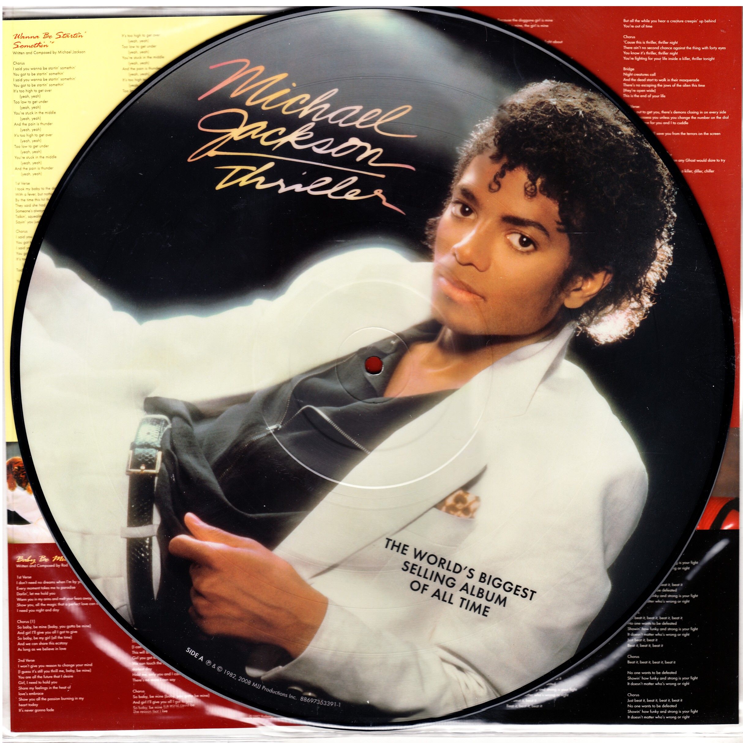 MICHAEL JACKSON　ピクチャー　LP マイケルジャクソン スリラー ピクチャーレコード LP - メルカリ