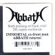 ABBATH [IMMORTAL] - ABBATH (1 LP)