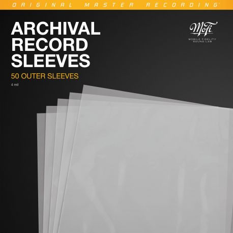 ARCHIVAL RECORD OUTER SLEEVES - MFSL - OKŁADKI ZEWNĘTRZNE NA OKŁADKI PŁYT ANALOGOWYCH (KOMPLET 50 SZT.) 