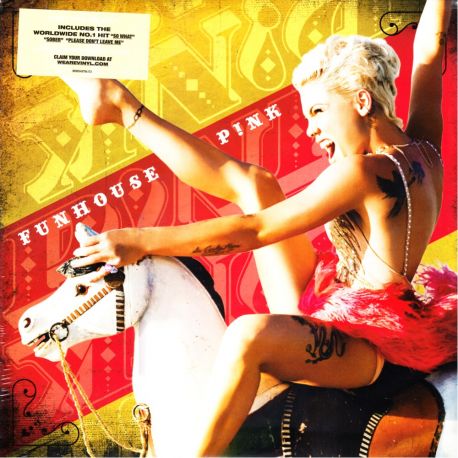 PINK [P!NK] - FUNHOUSE (2 LP) - LIMITED EDITION YELLOW VINYL PRESSING