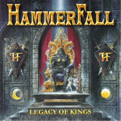 HAMMERFALL - LEGACY OF KINGS (1 LP) - LIMITED EDITION - CLEAR/BLACK/RED SPLATTER