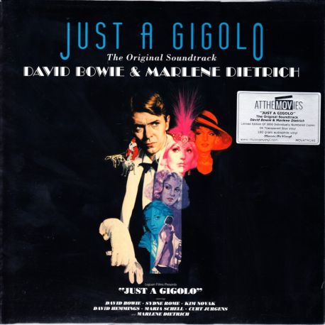 JUST A GIGOLO [ZWYCZAJNY ŻIGOLO] - DAVID BOWIE & MARLENA DIETRICH(1 LP) - LIMITED MOV 180 GRAM TRANSPARENT BLUE VINYL PRESSING