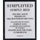 SIMPLY RED - SIMPLIFIED (1 LP) - 180 GRAM PRESSING - RED VINYL