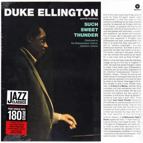 ELLINGTON DUKE AND HIS ORCHESTRA - SUCH SWEET THUNDER (1 LP) - WAXTIME EDITION - 180 GRAM PRESSING