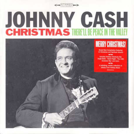 CASH, JOHNNY - CHRISTMAS - THERE'LL BE PEACE IN THE VALLEY (1 LP)