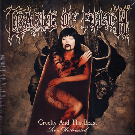 CRADLE OF FILTH ‎– CRUELTY AND THE BEAST (RE-MISTRESSED) (2 LP) - RED TRANSLUCENT VINYL