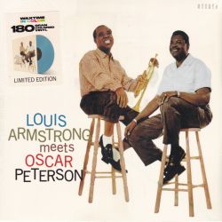 ARMSTRONG, LOUIS - LOUIS ARMSTRONG MEETS OSCAR PETERSON (1 LP) - WAXTIME IN COLOR EDITION - 180 GRAM BLUE VINYL PRESSING