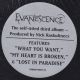 EVANESCENCE - EVANESCENCE (1 LP)- 180 GRAM PRESSING