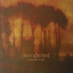 PRIMORDIAL - A JOURNEY'S END (1 LP) - AUBURN MARBLED VINYL PRESSING