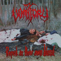 VOMITORY - RAPED IN THEIR OWN BLOOD (1 LP) - RED / BLACK MARBLED VINYL