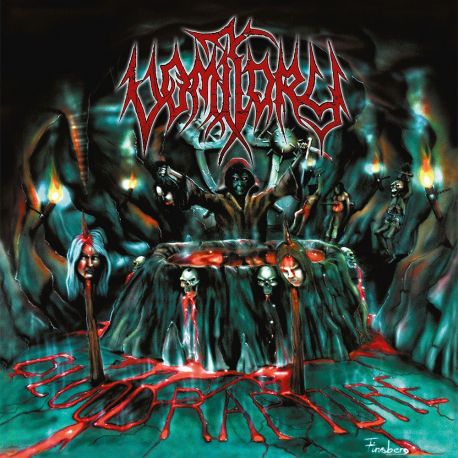 VOMITORY - BLOOD RAPTURE (1 LP) - CLEAR TROPICAL-GREEN / BLACK MARBLED VINYL