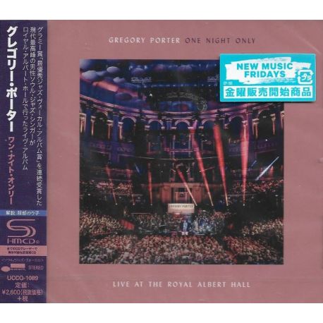 PORTER, GREGORY - ONE NIGHT ONLY (1 SHM-CD) - WYDANIE JAPOŃSKIE