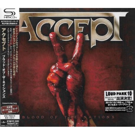 ACCEPT - BLOOD OF THE NATIONS (1 SHM-CD) - WYDANIE JAPOŃSKIE