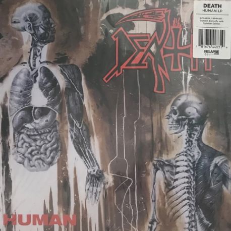 DEATH - HUMAN (1 LP) - CUSTOM BUTTERFLY WITH SPLATTER EDITION - WYDANIE AMERYKAŃSKIE