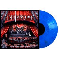 BLITZKRIEG - THEATRE OF THE DAMNED (1 LP) - BLUE MARBLED VINYL EDITION