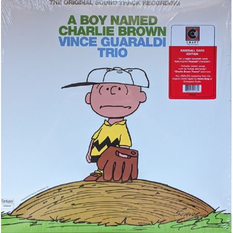 GUARALDI, VINCE TRIO - A BOY NAMED CHARLIE BROWN (1 LP) - BASEBALL CARD EDITION - WYDANIE AMERYKAŃSKIE