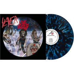 SLAYER - LIVE UNDEAD (1 LP) - BLUE WHITE & BLACK SPLATTER