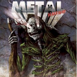 METAL MASSACRE 14 - METAL BLADE RECORDS COMPILATION (LP + CD) - PINE GREEN MARBLED EDITION