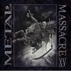 METAL MASSACRE XV (15) - METAL BLADE RECORDS COMPILATION (1 LP) - NIGHT BLUE MARBLED VINYL EDITION 