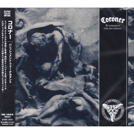 CORONER - PUNISHMENT FOR DECADENCE (1 CD) - WYDANIE JAPOŃSKIE