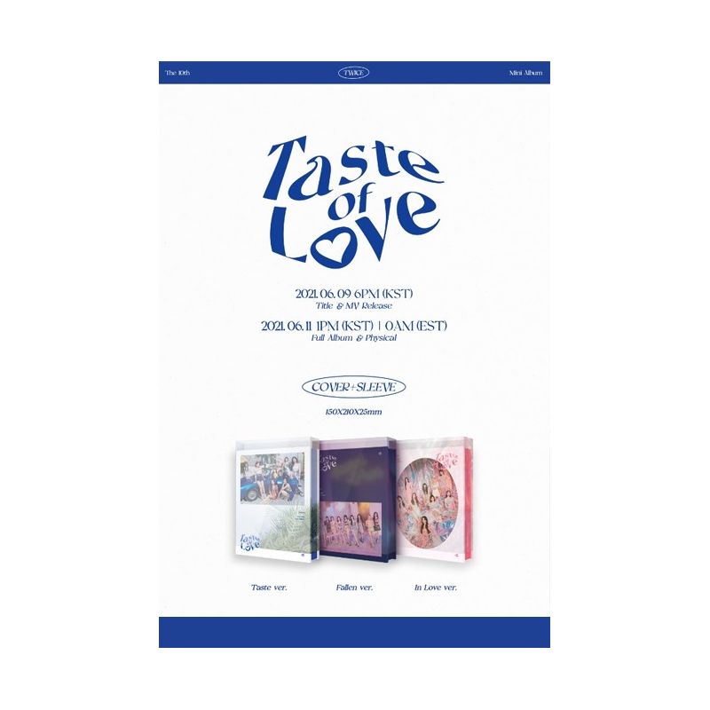 US SHIPPING Twice Taste of Love Album FALLEN Version CD+Photobook+Photocard+etc  8809633189708