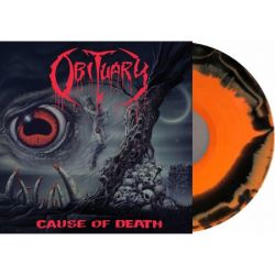 OBITUARY - CAUSE OF DEATH (1 LP) - LIMITED ORANGE / BLACK VINYL EDITION