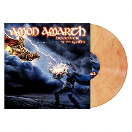 AMON AMARTH - DECEIVER OF THE GODS (1 LP) - BEIGE RED MARBLED VINYL