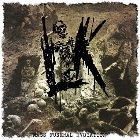 LIK - MASS FUNERAL EVOCATION (1 LP + POSTER) - WHITE / PASTEL RED VINYL