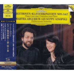 BEETHOVEN - PIANO CONCERTOS NOS.1 & 2 - MARTHA ARGERICH / GIUSEPPE SINOPOLI (1 SHM-CD) - WYDANIE JAPOŃSKIE