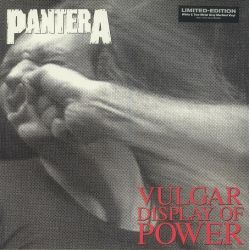 PANTERA - VULGAR DISPLAY OF POWER (1 LP) - WHITE & TRUE METAL GRAY MARBLED VINYL - WYDANIE USA