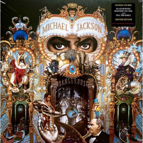 JACKSON, MICHAEL - DANGEROUS (2 LP) - LIMITED RED & BLACK SWIRL VINYL