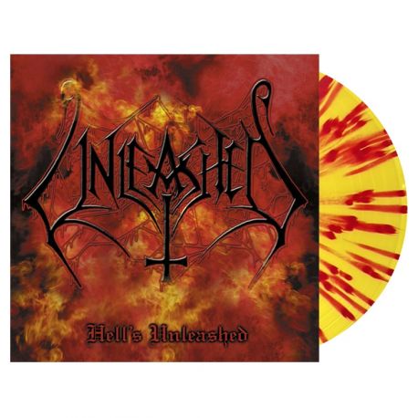 UNLEASHED - HELL'S UNLEASHED (1 LP) - YELLOW/RED SPLATTER