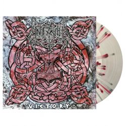 UNLEASHED - VICTORY (1 LP) - CLEAR WITH OXBLOOD AND SILVER SPLATTER