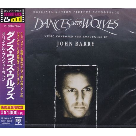 DANCES WITH WOLVES [TAŃCZĄCY Z WILKAMI] - ORIGINAL MOTION PICTURE SOUNDTRACK - JOHN BARRY (1 CD) - WYDANIE JAPOŃSKIE