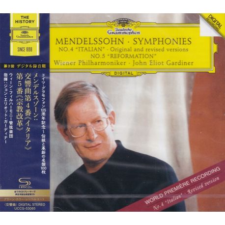 MENDEHLSSOHN, FELIX - SYMPHONIES 4 & 5 - JOHN GARDINER (1 SHM-CD) - WYDANIE JAPOŃSKIE