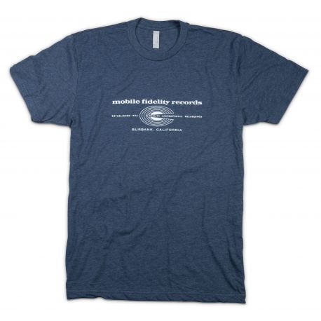 MOBILE FIDELITY - MOFI RETRO T-SHIRT - NAVY (ROZMIAR L)