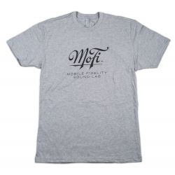 MOBILE FIDELITY - MOFI SCRIPT T-SHIRT - GRAY (ROZMIAR M)