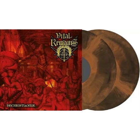 VITAL REMAINS – DECHRISTIANIZE (2 LP) - LIMITED ORANGE/BLACK MARBLE VINYL