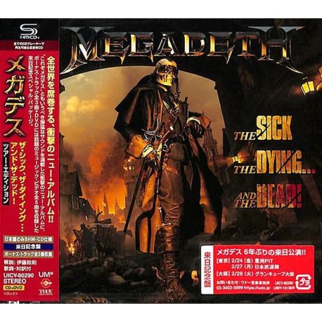 MEGADETH - THE SICK, THE DYING...AND THE DEAD! (SHM-CD + DVD) - WYDANIE JAPOŃSKIE