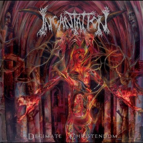INCANTATION - DECIMATE CHRISTENDOM (1 LP) - LIMITED CLEAR WITH RED SPLATTER - WYDANIE USA
