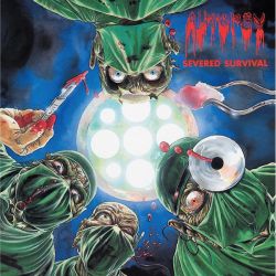 AUTOPSY - SEVERED SURVIVAL (1 LP) - 35TH ANNIVERSARY RED/BLACK MARBLE VINYL - SURGEONS COVER