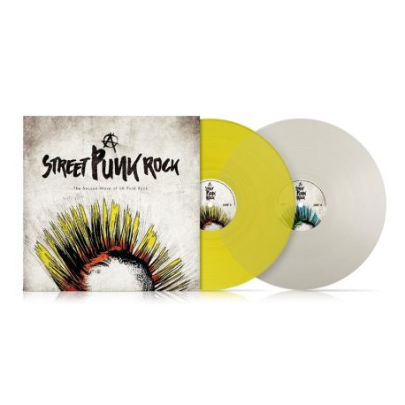 VARIOUS - STREET PUNK ROCK /THE SECOND WAVE OF UK PUNK ROCK/ (2 LP) - 180 GRAM YELLOW & CLEAR VINYL 