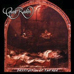 COUNT RAVEN - DESTRUCTION OF THE VOID (2 LP) - BURNT SIENNA ORANGE MARBLED VINYL