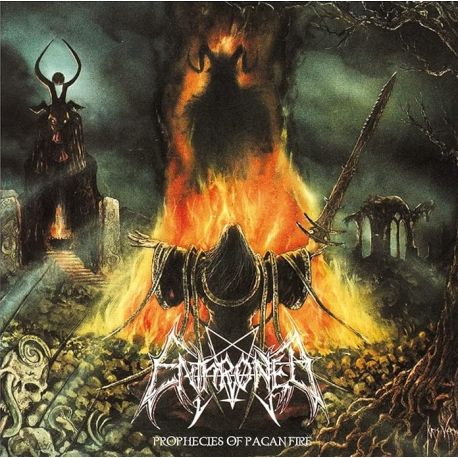 ENTHRONED – PROPHECIES OF PAGAN FIRE (2 LP) - CLEAR WITH RED, YELLOW AND BLACK SPLATTER