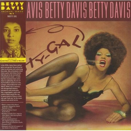 DAVIS, BETTY - NASTY GAL (1 LP) - CLEAR WITH PINK & YELLOW SPLATTER - WYDANIE USA