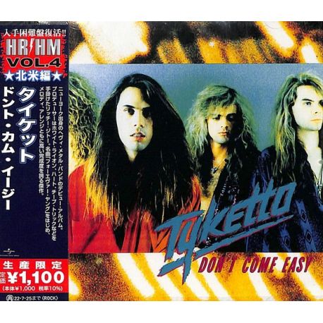 TYKETTO - DON'T COME EASY (1 CD) - WYDANIE JAPOŃSKIE